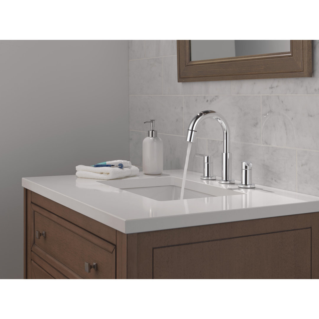 Nicoli Pull-Down Widespread Bathroom Faucet, Pull Out Sprayer Bathroom Sink Faucet